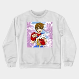 sakura in street fighter Crewneck Sweatshirt